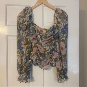 Tonina Floral Puff Sleeve Top